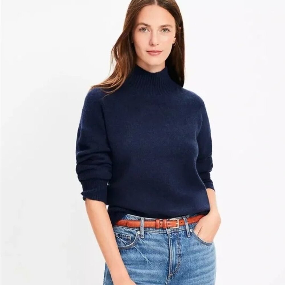LOFT- Modern Mock Neck Sweater